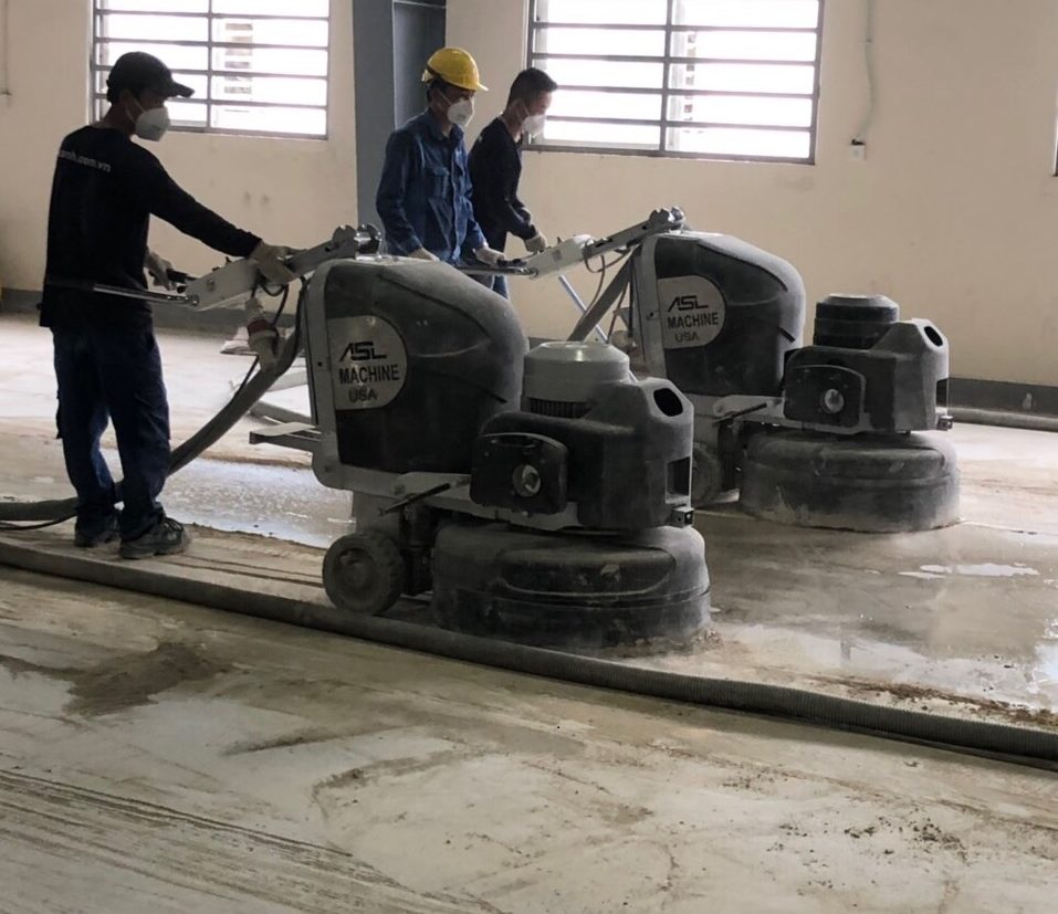 Máy mài nền bê tông và công dụng của máy mài sàn bê tông
